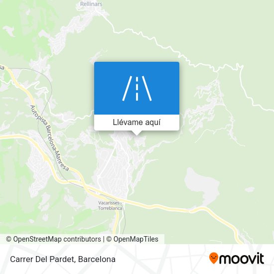 Mapa Carrer Del Pardet