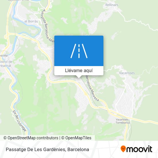 Mapa Passatge De Les Gardènies