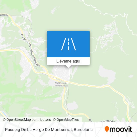 Mapa Passeig De La Verge De Montserrat