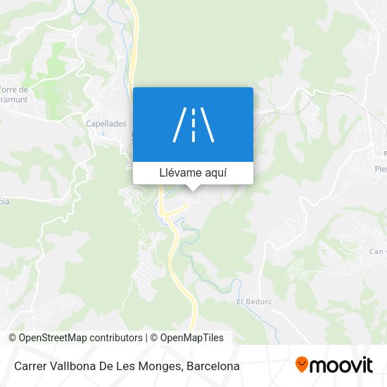 Mapa Carrer Vallbona De Les Monges