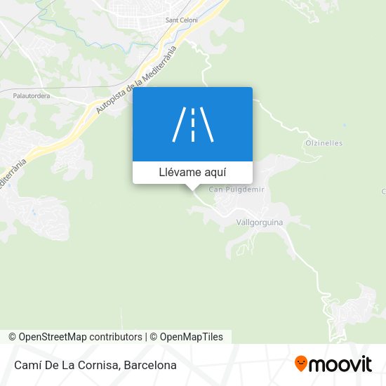 Mapa Camí De La Cornisa