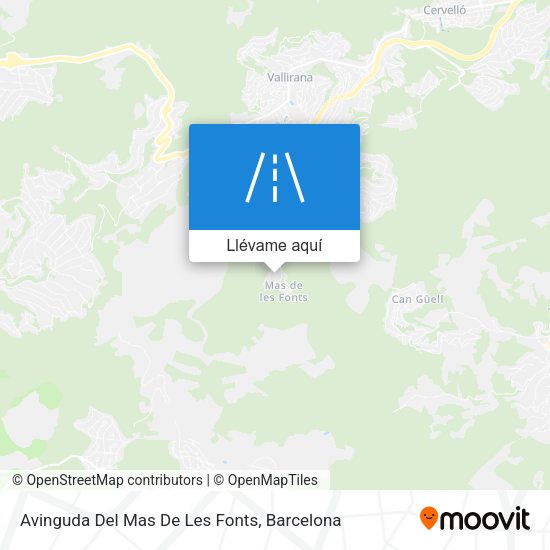 Mapa Avinguda Del Mas De Les Fonts