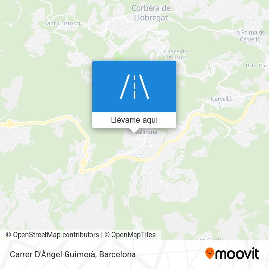 Mapa Carrer D'Àngel Guimerà