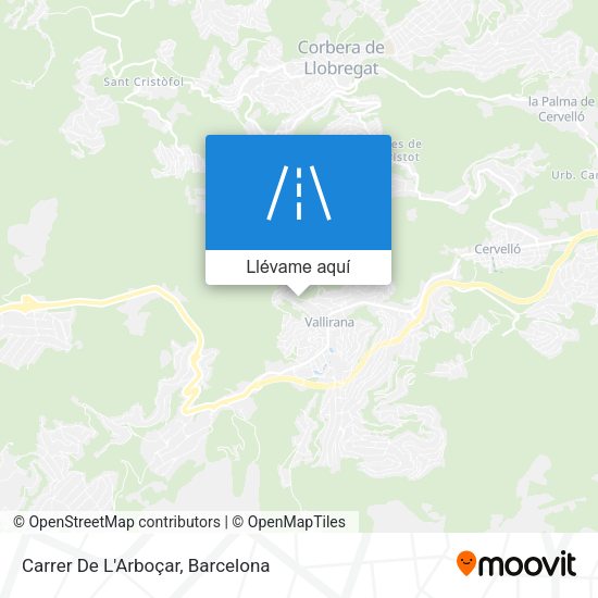 Mapa Carrer De L'Arboçar