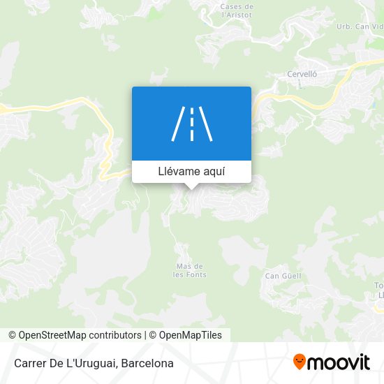 Mapa Carrer De L'Uruguai