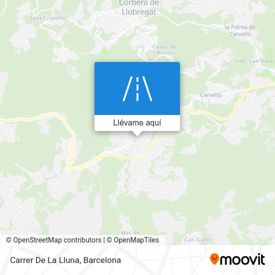 Mapa Carrer De La Lluna
