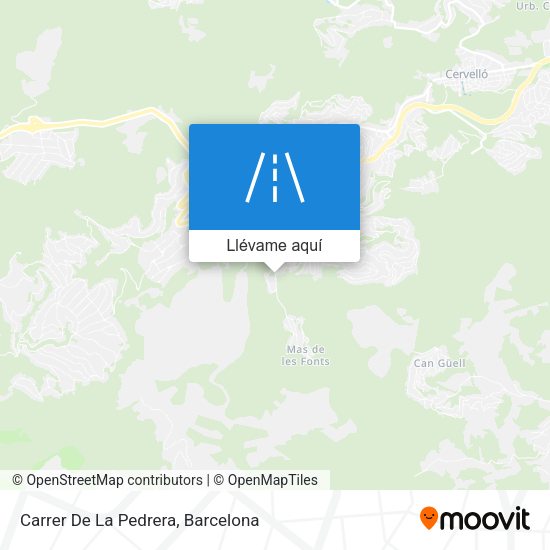 Mapa Carrer De La Pedrera