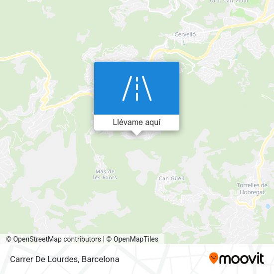 Mapa Carrer De Lourdes