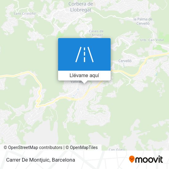 Mapa Carrer De Montjuic