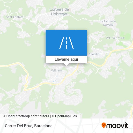 Mapa Carrer Del Bruc