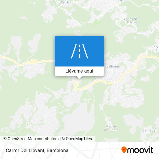 Mapa Carrer Del Llevant