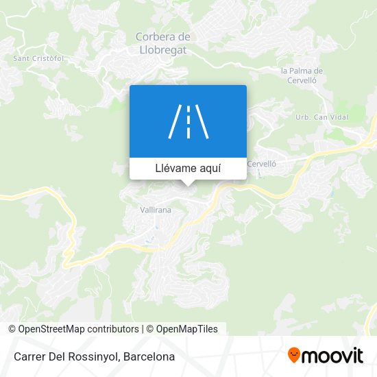 Mapa Carrer Del Rossinyol