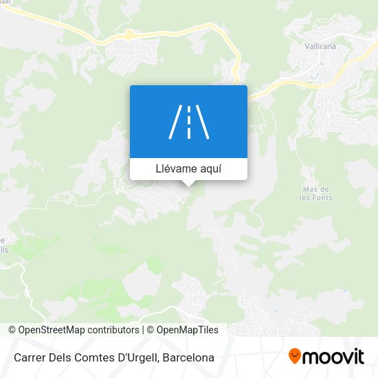 Mapa Carrer Dels Comtes D'Urgell