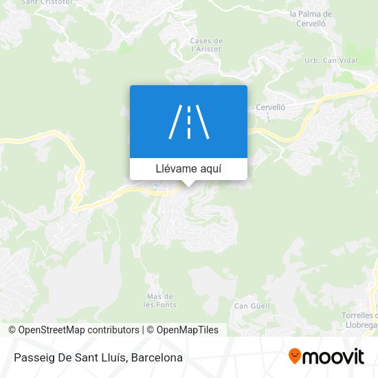 Mapa Passeig De Sant Lluís