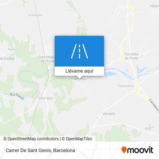 Mapa Carrer De Sant Genís