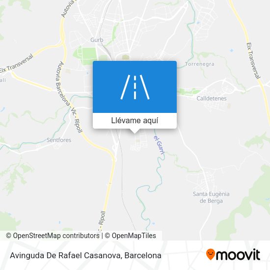 Mapa Avinguda De Rafael Casanova