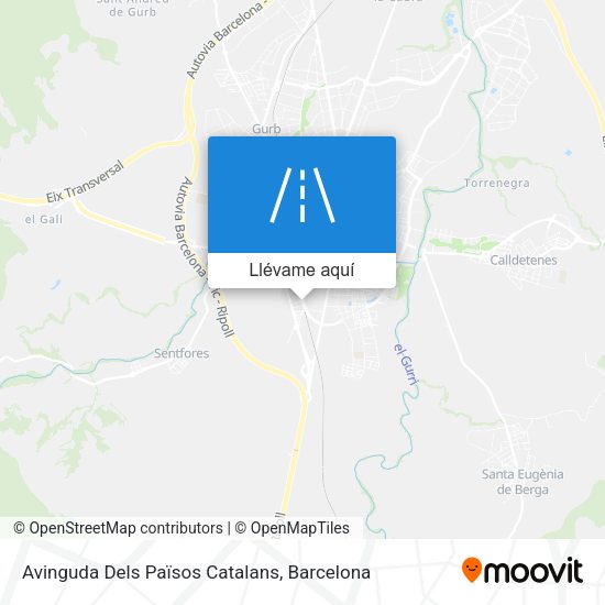 Mapa Avinguda Dels Països Catalans