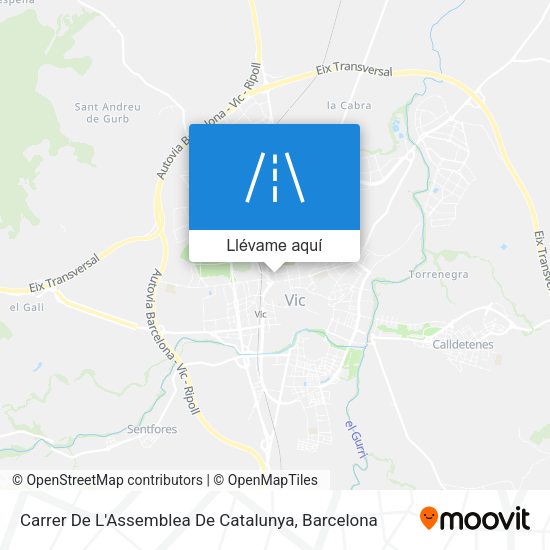 Mapa Carrer De L'Assemblea De Catalunya