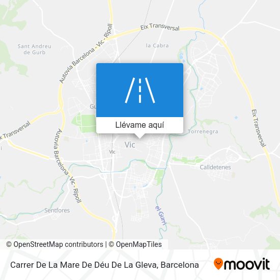 Mapa Carrer De La Mare De Déu De La Gleva
