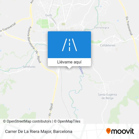 Mapa Carrer De La Riera Major