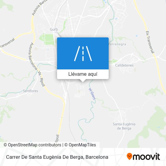Mapa Carrer De Santa Eugènia De Berga