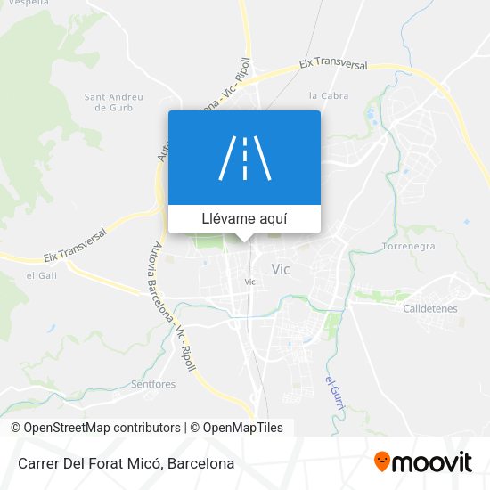 Mapa Carrer Del Forat Micó