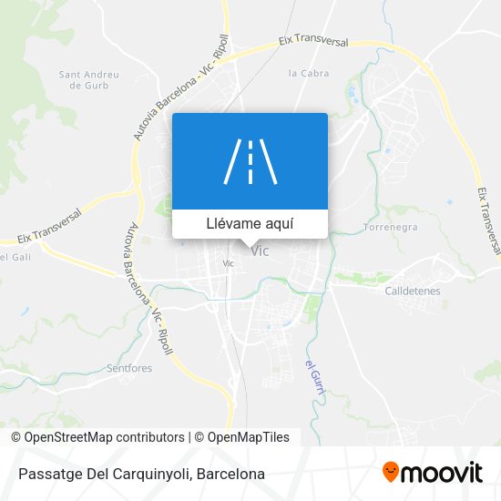 Mapa Passatge Del Carquinyoli