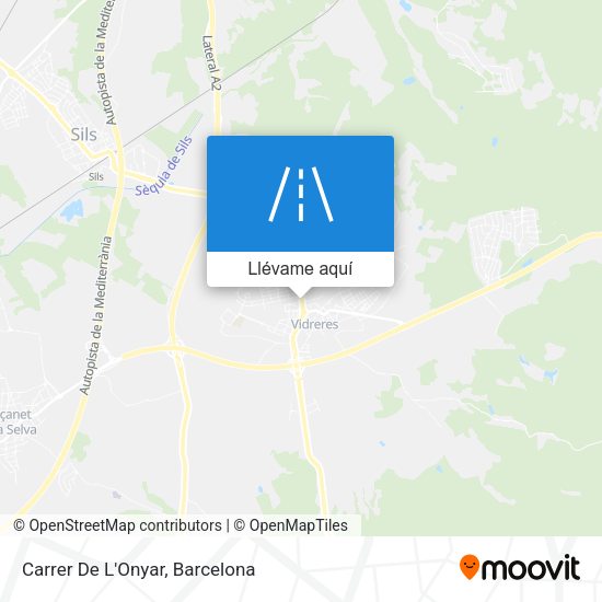 Mapa Carrer De L'Onyar