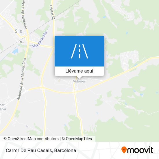 Mapa Carrer De Pau Casals