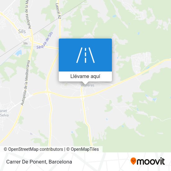 Mapa Carrer De Ponent