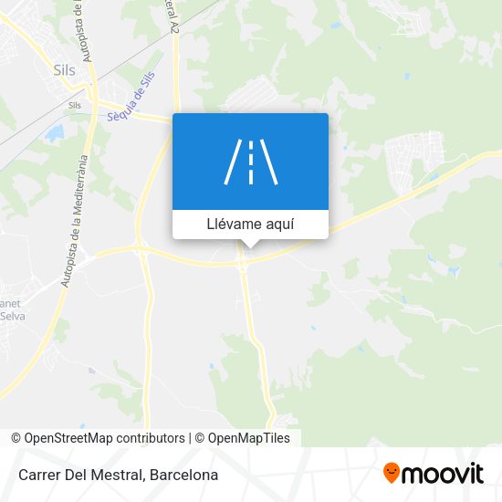 Mapa Carrer Del Mestral
