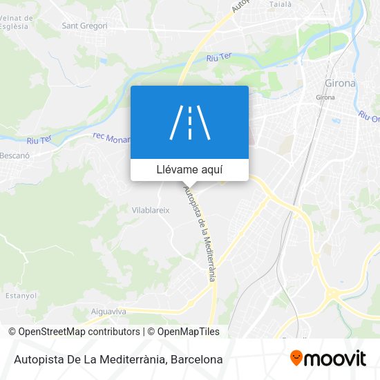 Mapa Autopista De La Mediterrània
