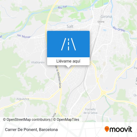 Mapa Carrer De Ponent