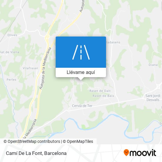 Mapa Camí De La Font