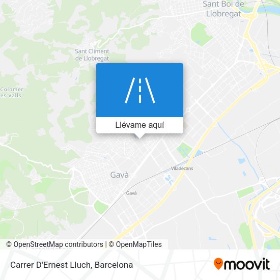 Mapa Carrer D'Ernest Lluch