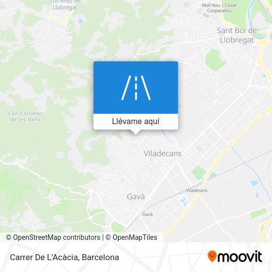 Mapa Carrer De L'Acàcia