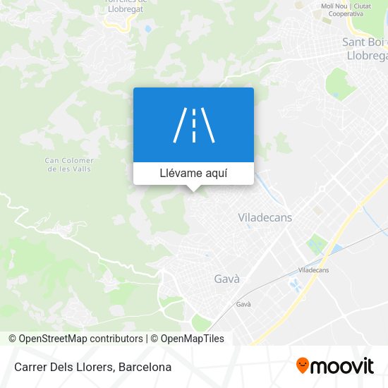 Mapa Carrer Dels Llorers