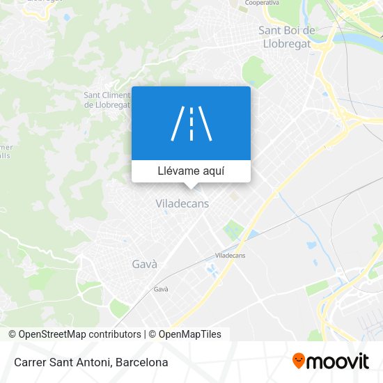 Mapa Carrer Sant Antoni