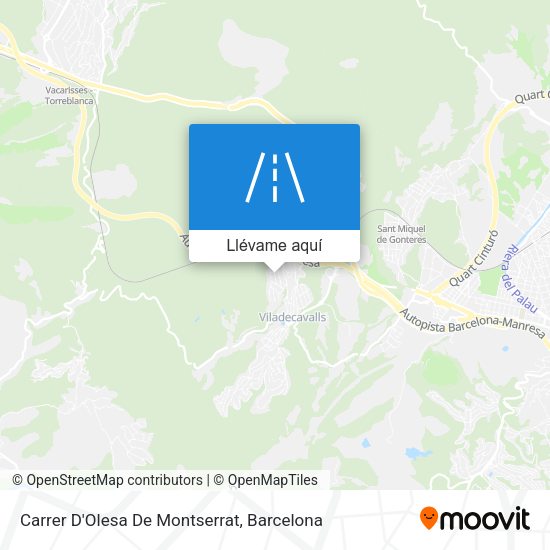 Mapa Carrer D'Olesa De Montserrat