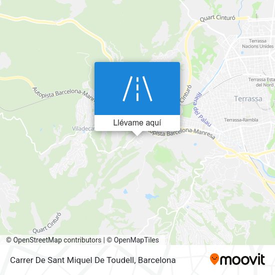 Mapa Carrer De Sant Miquel De Toudell