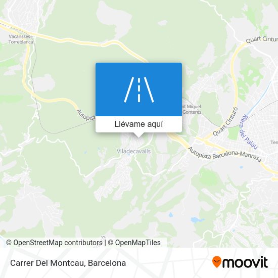 Mapa Carrer Del Montcau