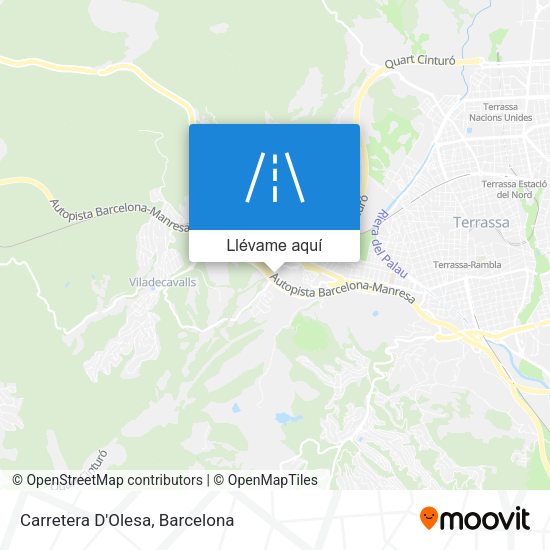Mapa Carretera D'Olesa