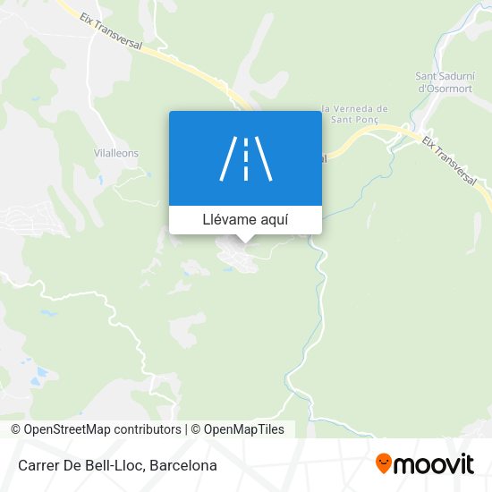 Mapa Carrer De Bell-Lloc