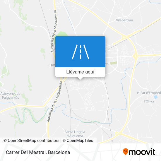 Mapa Carrer Del Mestral