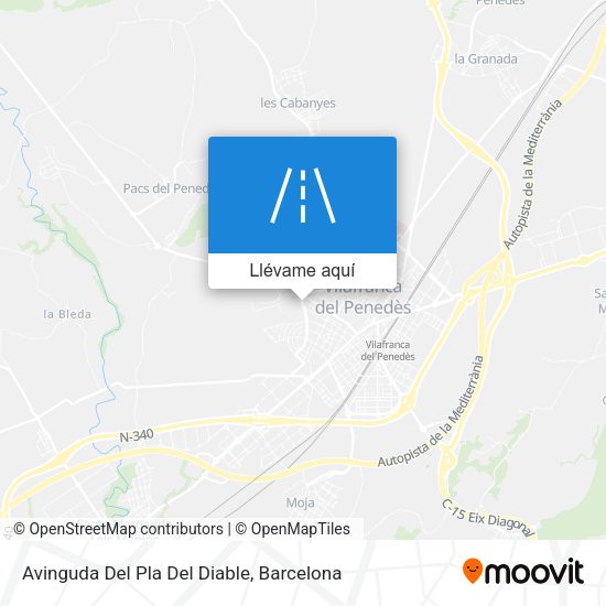 Mapa Avinguda Del Pla Del Diable