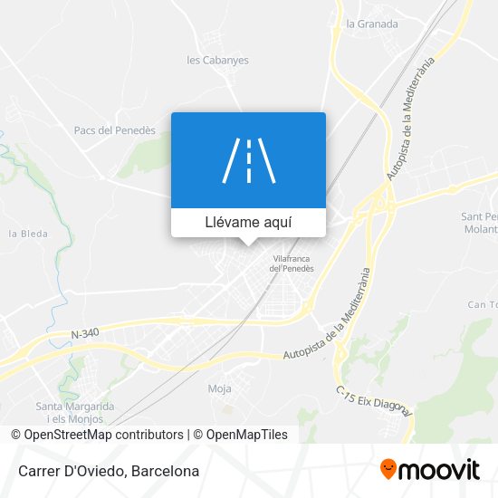 Mapa Carrer D'Oviedo
