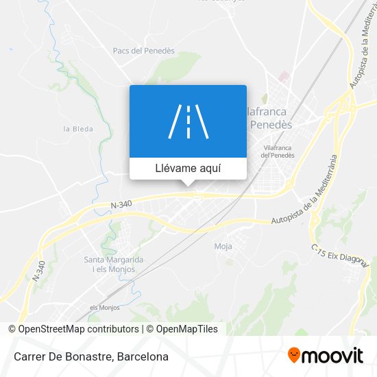 Mapa Carrer De Bonastre