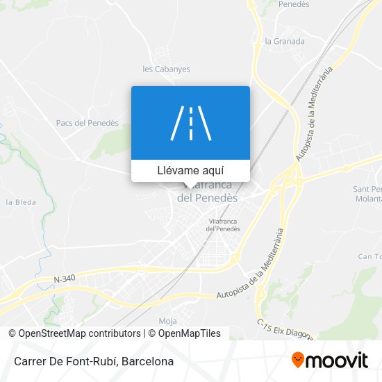 Mapa Carrer De Font-Rubí