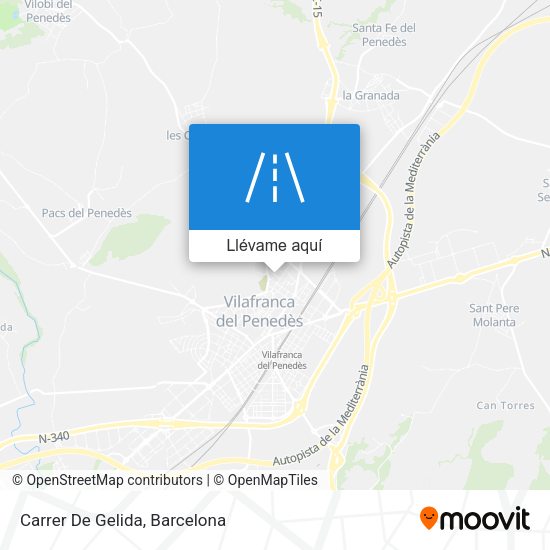 Mapa Carrer De Gelida