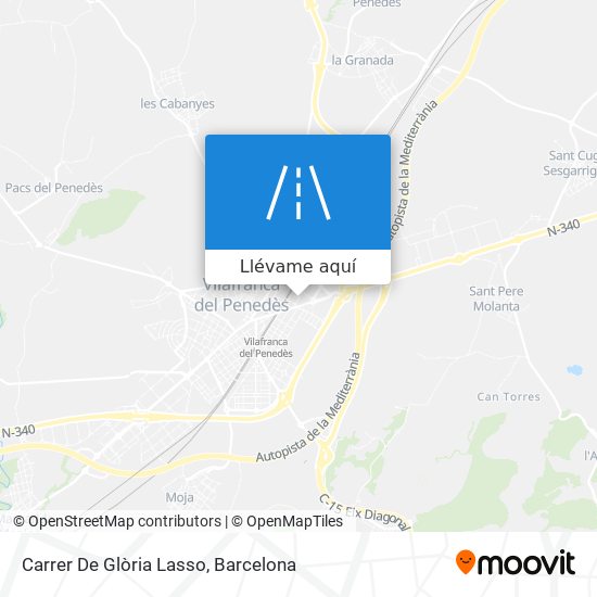 Mapa Carrer De Glòria Lasso